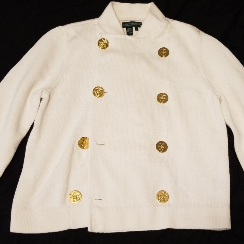 Ralph Lauren White Sweater Jacket